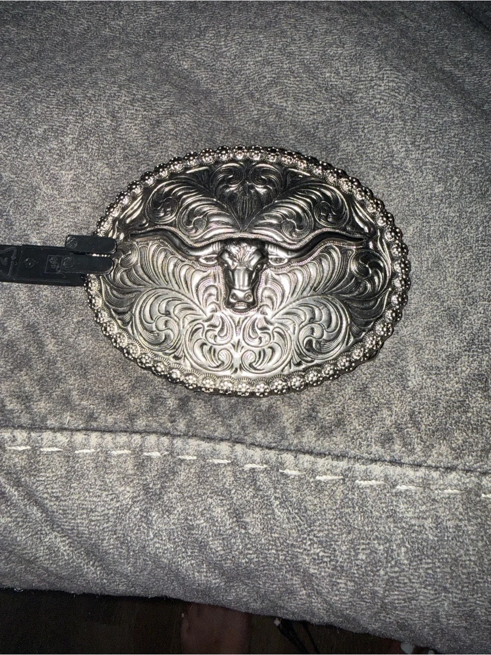 Cody James Western Bull Head Silver Belt Buckle - Men Accessories